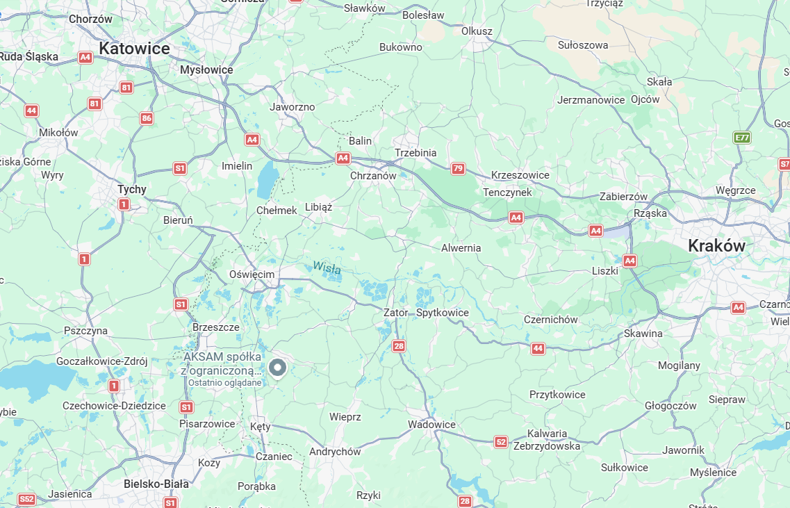Map showing Soleo location near Osiek, Poland